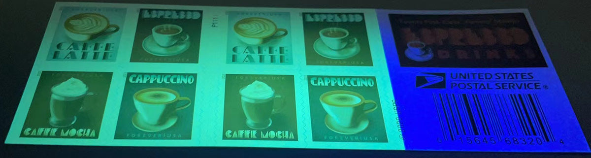 USPS Espresso Drinks coffee Forever Postage Stamps