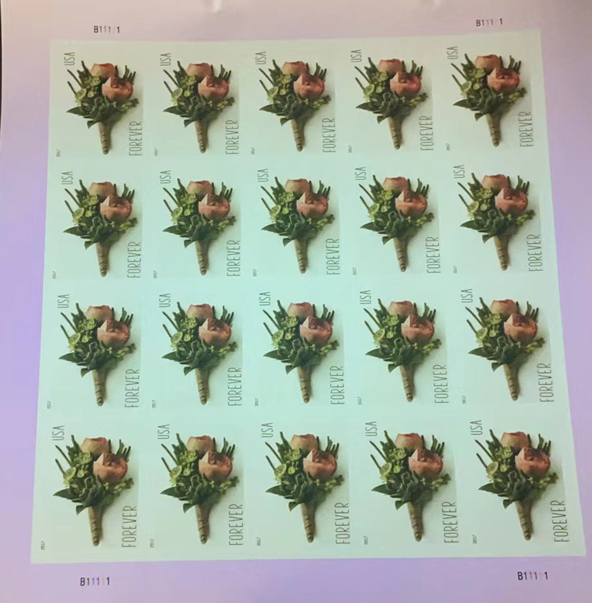 USPS Celebration Boutonniere Forever Postage Stamps