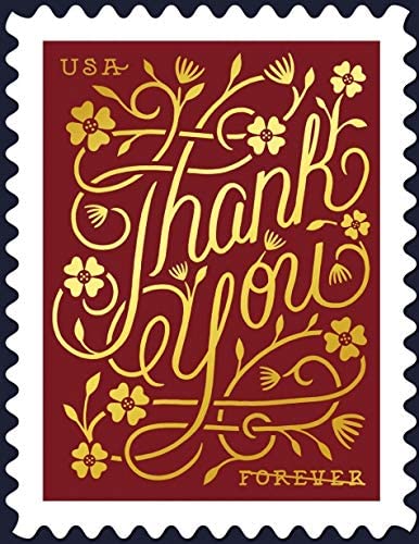 Thank You Forever First Class Postage Stamps