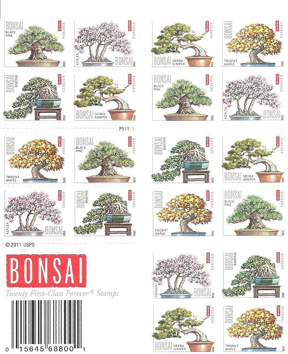 USPS Bonsai Tree Forever First Class Postage Stamps