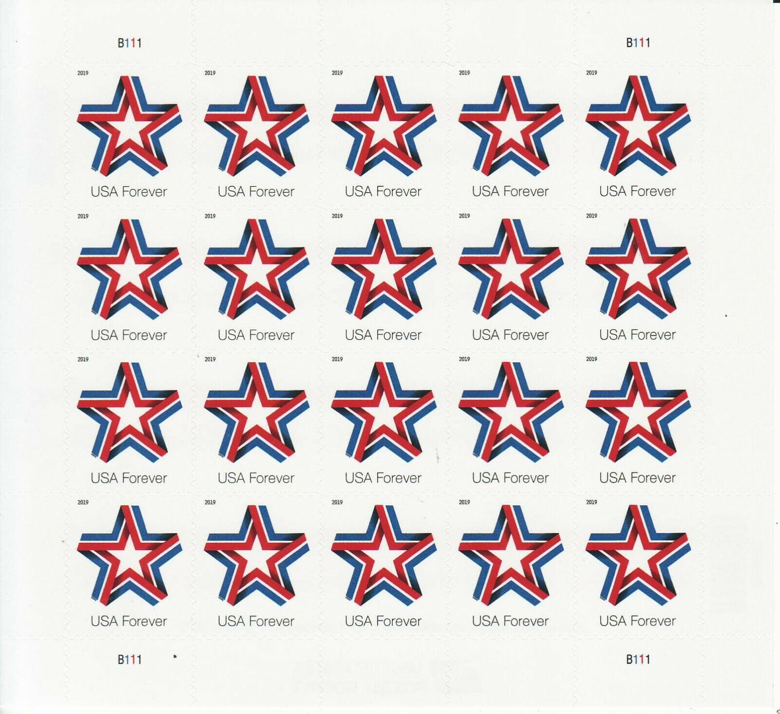 Star Ribbon Forever First Class Postage Stamps