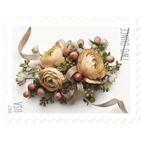 Celebration Corsage Two Ounce Forever First Class Postage Stamps