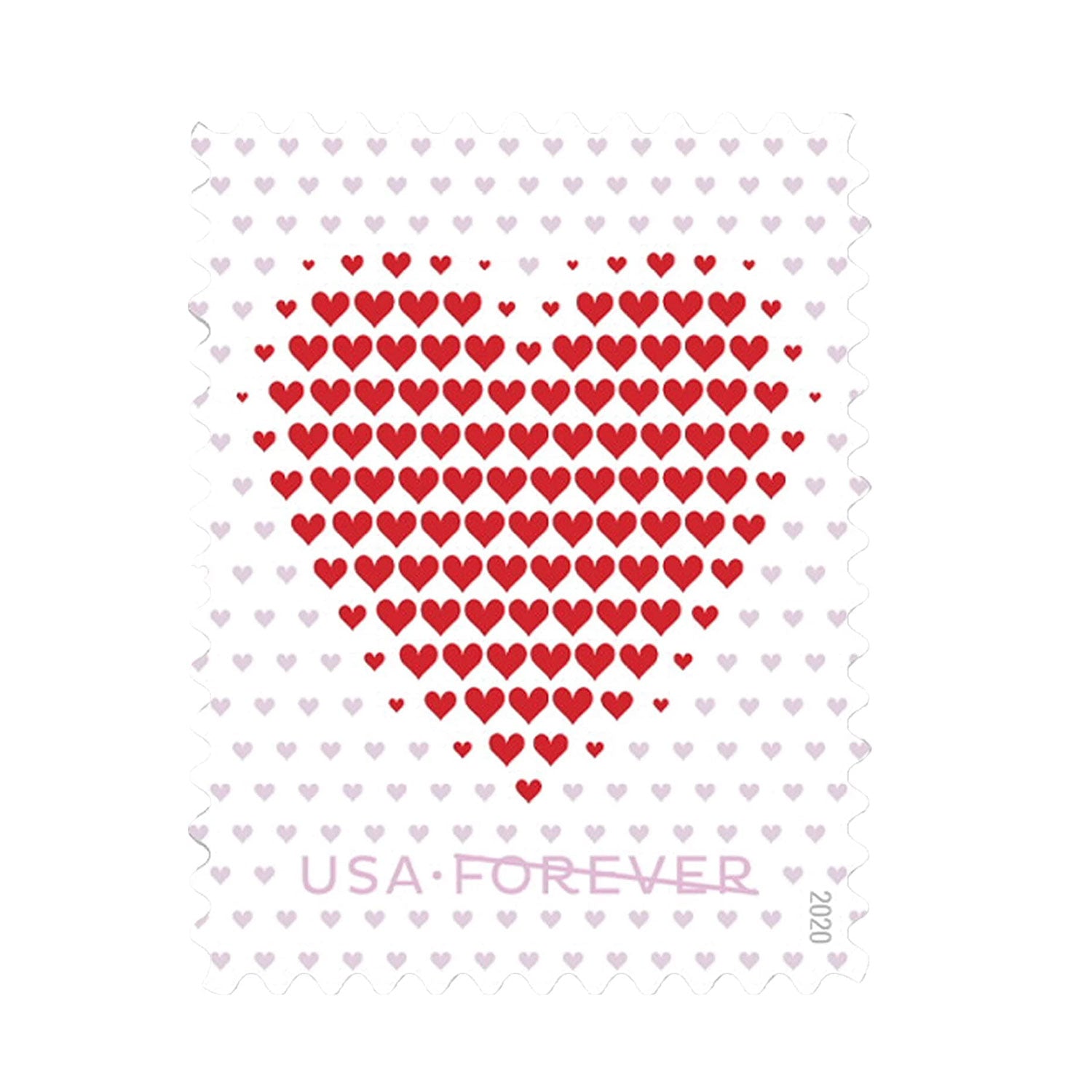 Made of Hearts Forever First Class Postage Stamps