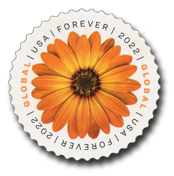 Global African Daisy International First Class Forever US Postage Stamps